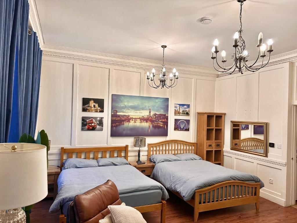 Postel nebo postele na pokoji v ubytování Maria