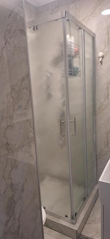 Koupelna v ubytování Apartman u Zemunu