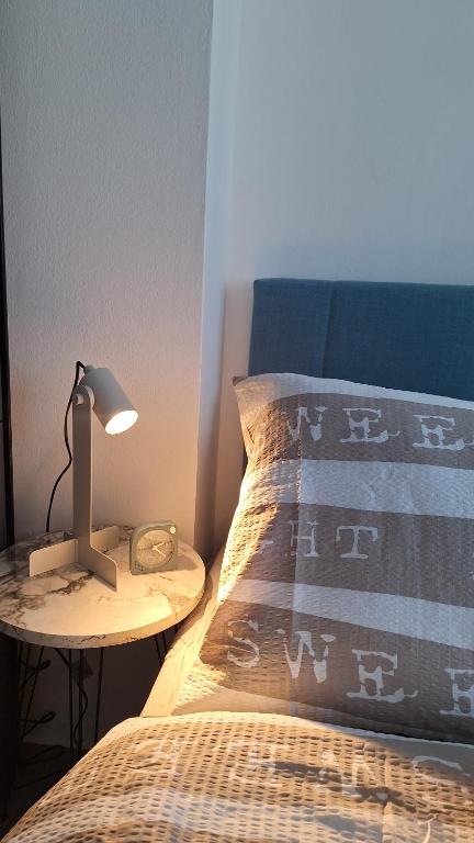 Postel nebo postele na pokoji v ubytování Apartman u Zemunu