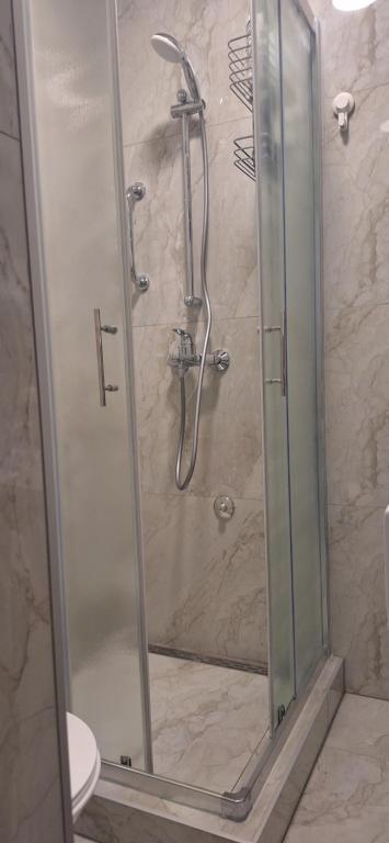 Koupelna v ubytování Apartman u Zemunu