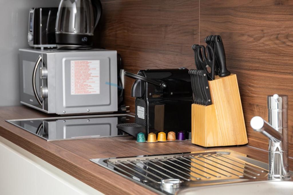 Una cocina o kitchenette en Zoder Apartments