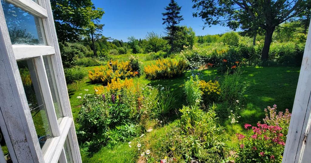 Garður fyrir utan Gîte Aux Jardins De L'Anse