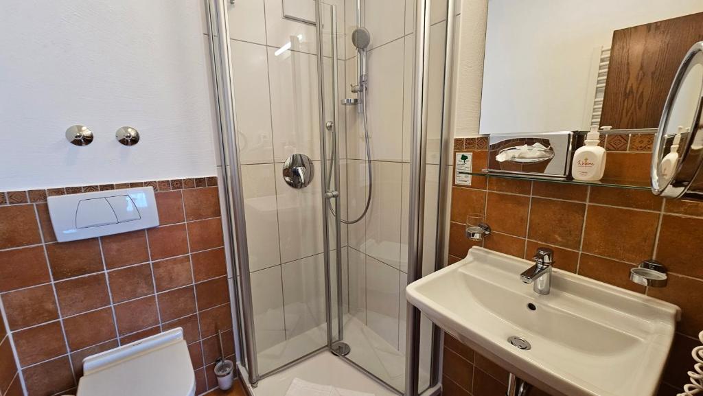Koupelna v ubytování Hotel Gasthof Rössle