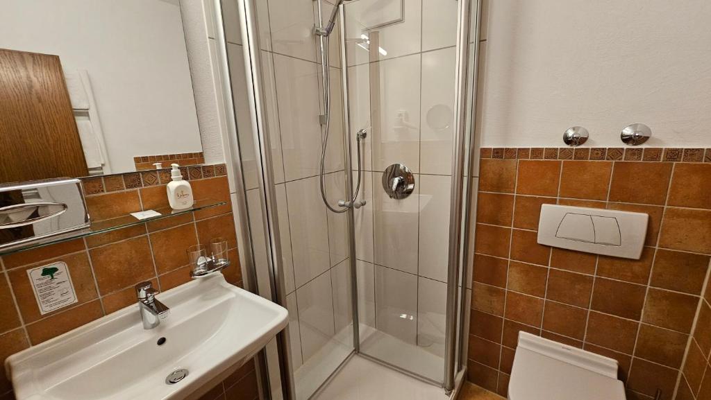 Koupelna v ubytování Hotel Gasthof Rössle