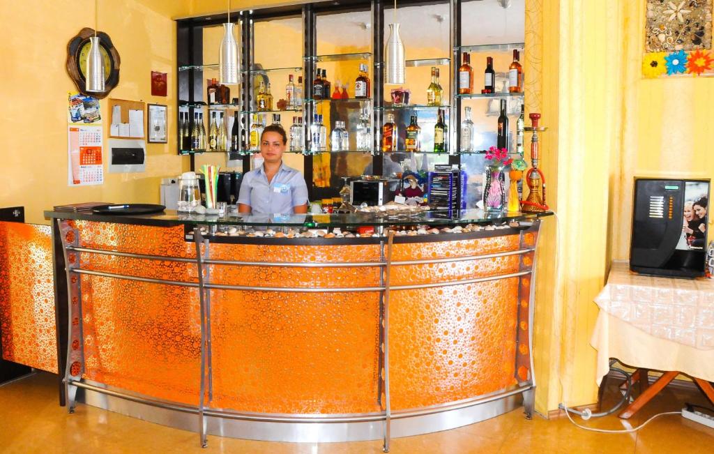Lounge nebo bar v ubytování Hotel Apolis