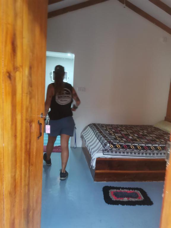 Postel nebo postele na pokoji v ubytování Bashi eco beach cabana