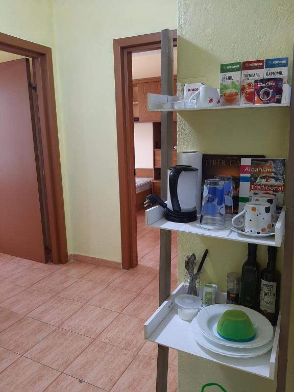 Kuchyň nebo kuchyňský kout v ubytování Enki's Guesthouse