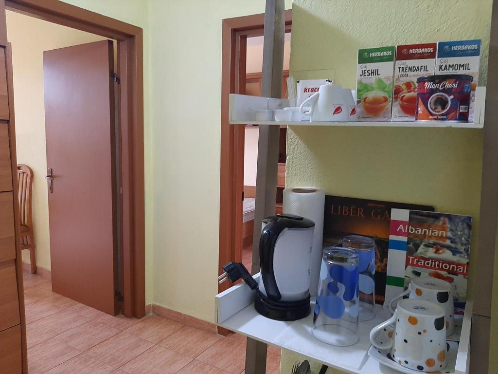 Kuchyň nebo kuchyňský kout v ubytování Enki's Guesthouse