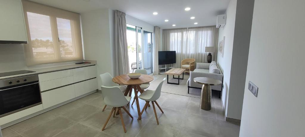 Kuchyň nebo kuchyňský kout v ubytování Sabbia Suites Blue