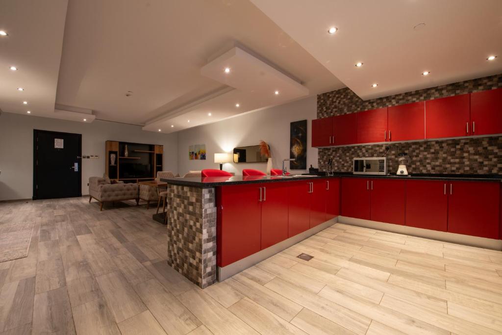 Kuchyň nebo kuchyňský kout v ubytování Andalus Habitat Hotel