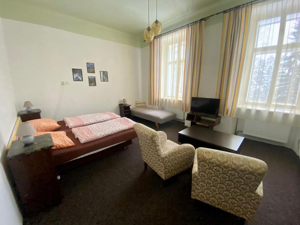 Ein Bett oder Betten in einem Zimmer der Unterkunft Apartma 299