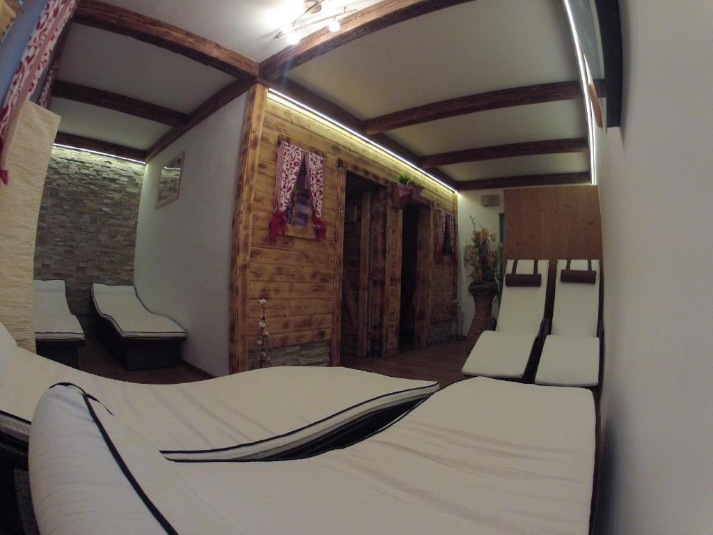 Postel nebo postele na pokoji v ubytování Hotel Hörlgut