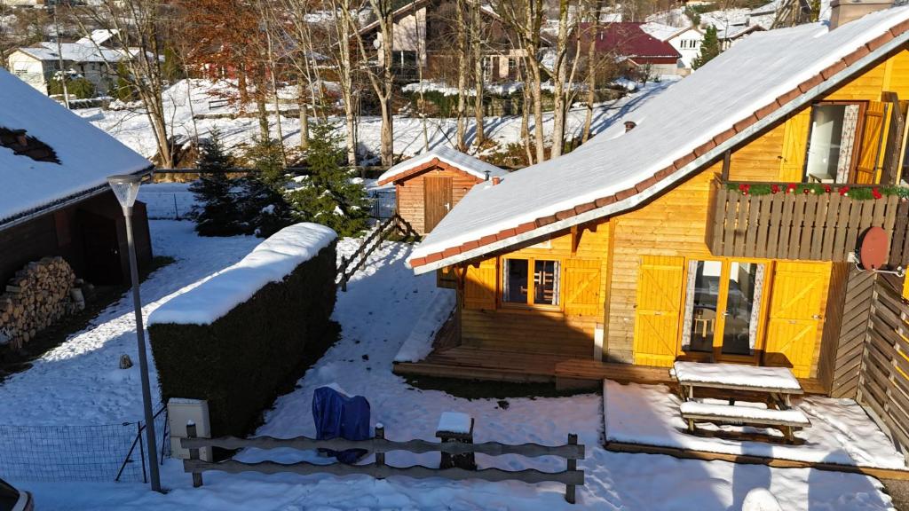 Chalet les Bolets in de winter