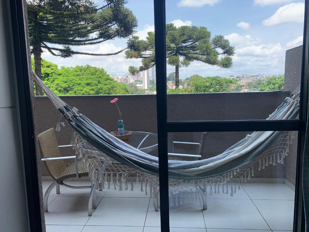 Balkón nebo terasa v ubytování Estúdio Lindíssimo com Varanda!