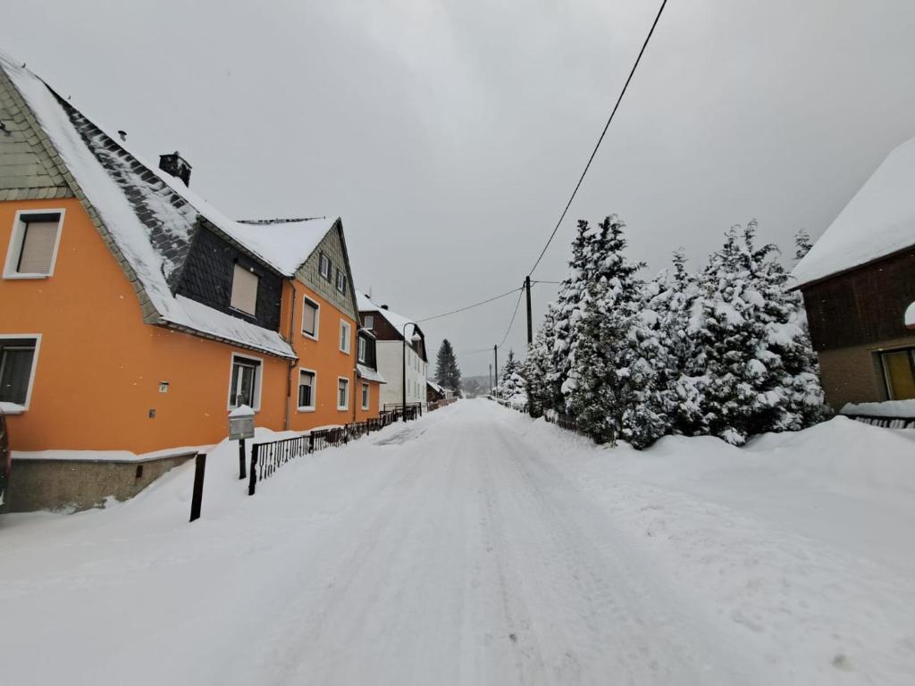 Ferienwohnung Böhmischerblick v zimě