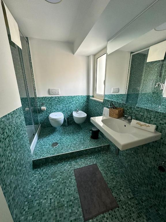 Koupelna v ubytování PALAZZOREFICI