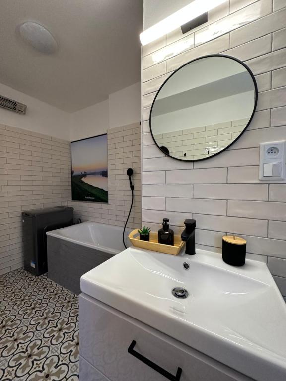 Koupelna v ubytování Morava apartmán Uherské Hradiště Šafaříkova 855