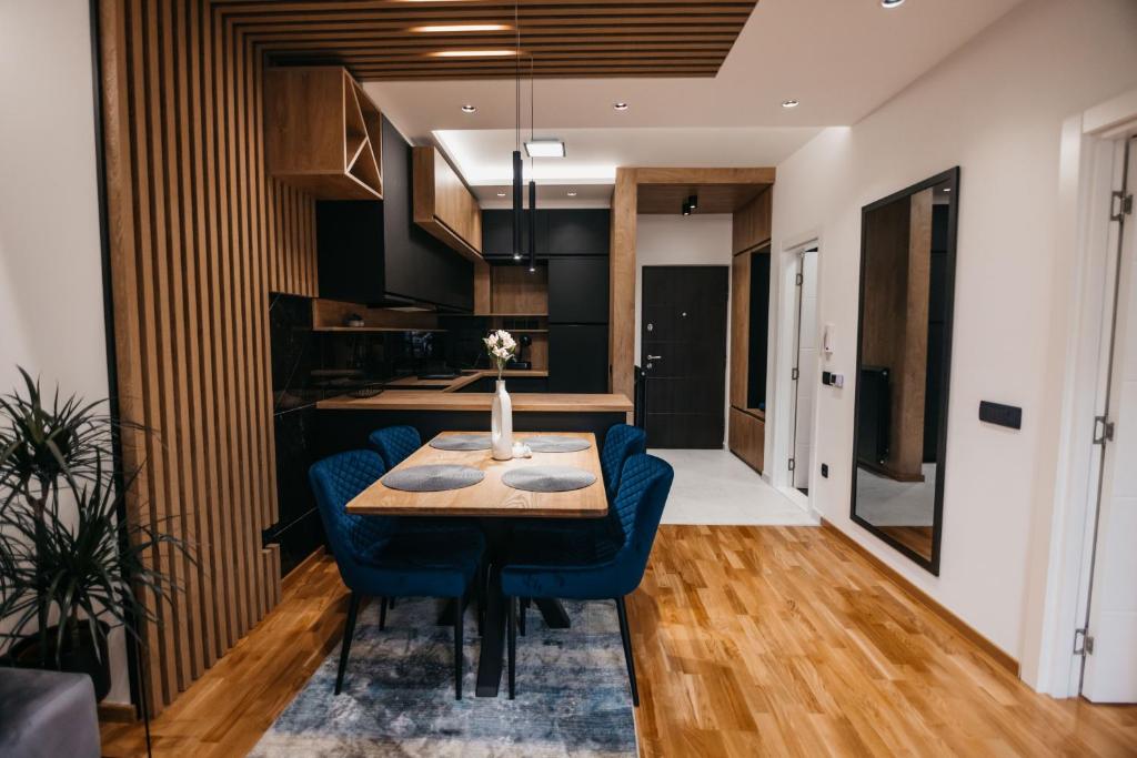 Kuchyň nebo kuchyňský kout v ubytování Apartman 37 Aranđelovac