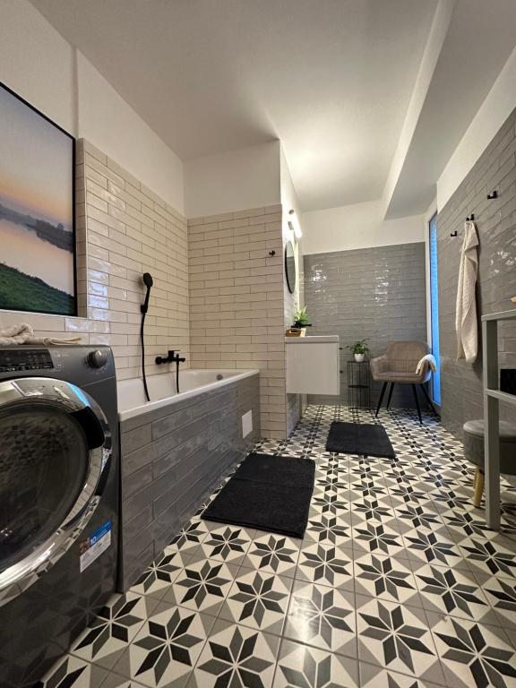 Koupelna v ubytování Morava apartmán Uherské Hradiště Šafaříkova 855