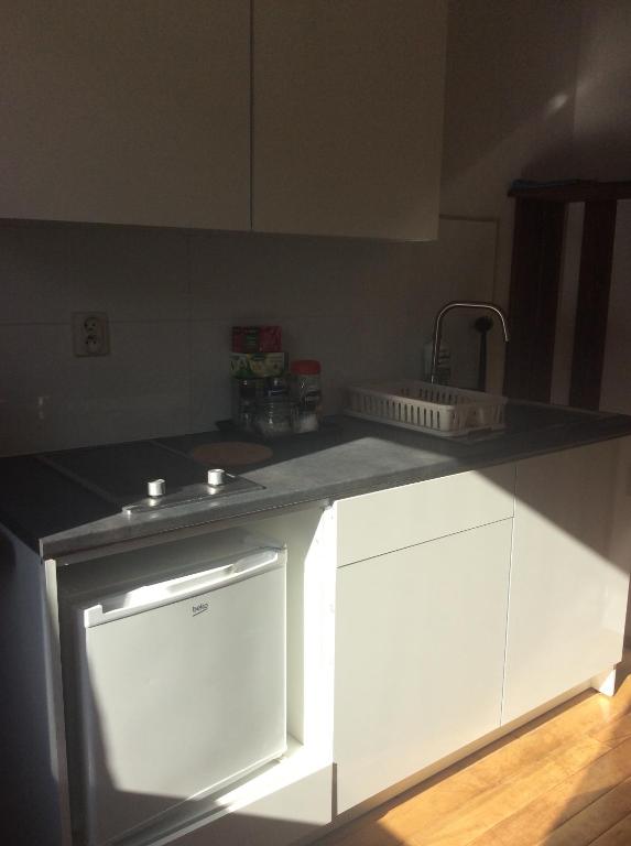Kuchyňa alebo kuchynka v ubytovaní mika rooms - 22 Korotynskiego Street