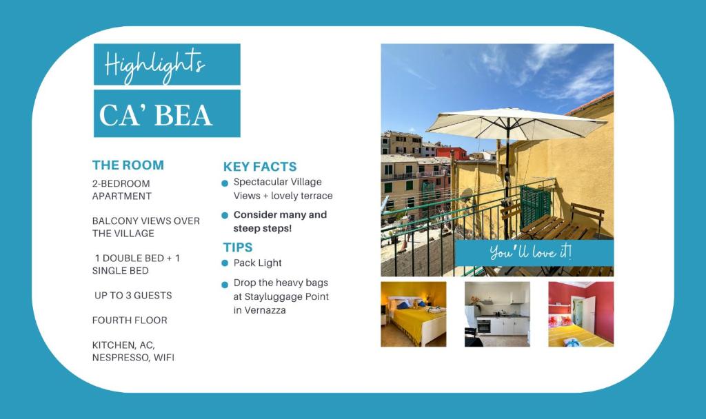 Fotografie z fotogalerie ubytování Ca' Bea with AC and Terrace v destinaci Vernazza