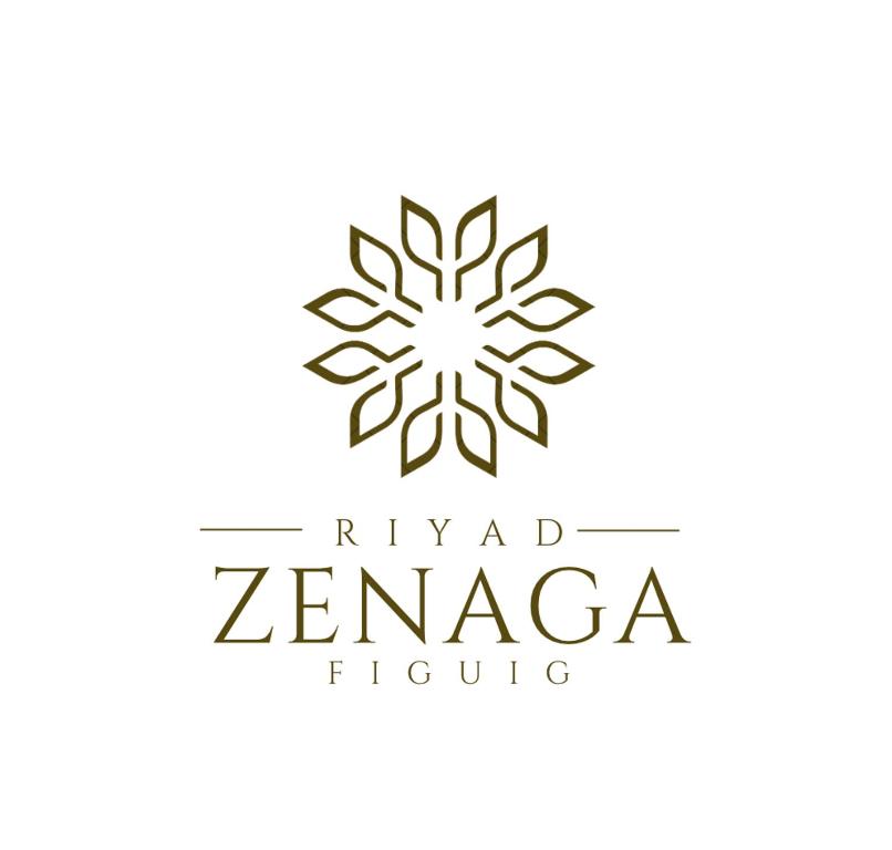 a logo for a zenica hotel at RIYAD ZENAGA in Figuiq
