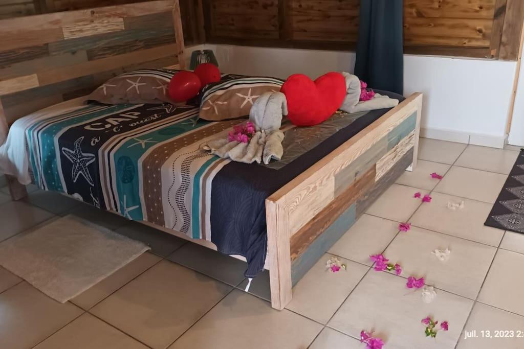 Postel nebo postele na pokoji v ubytování Villa Anse Maurice et SPA