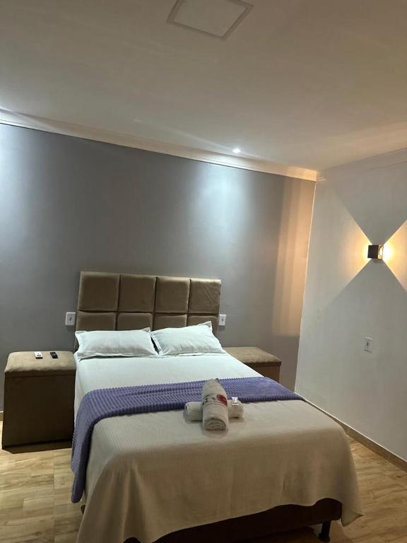 Postel nebo postele na pokoji v ubytování Pousada vista alegre