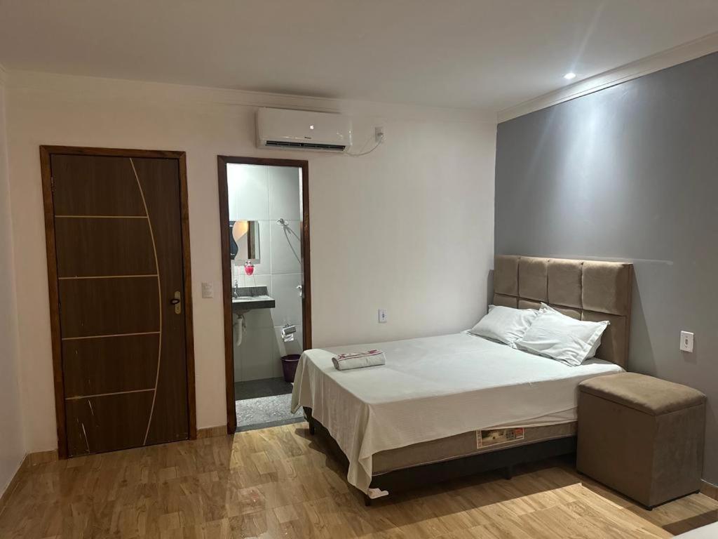 Postel nebo postele na pokoji v ubytování Pousada vista alegre