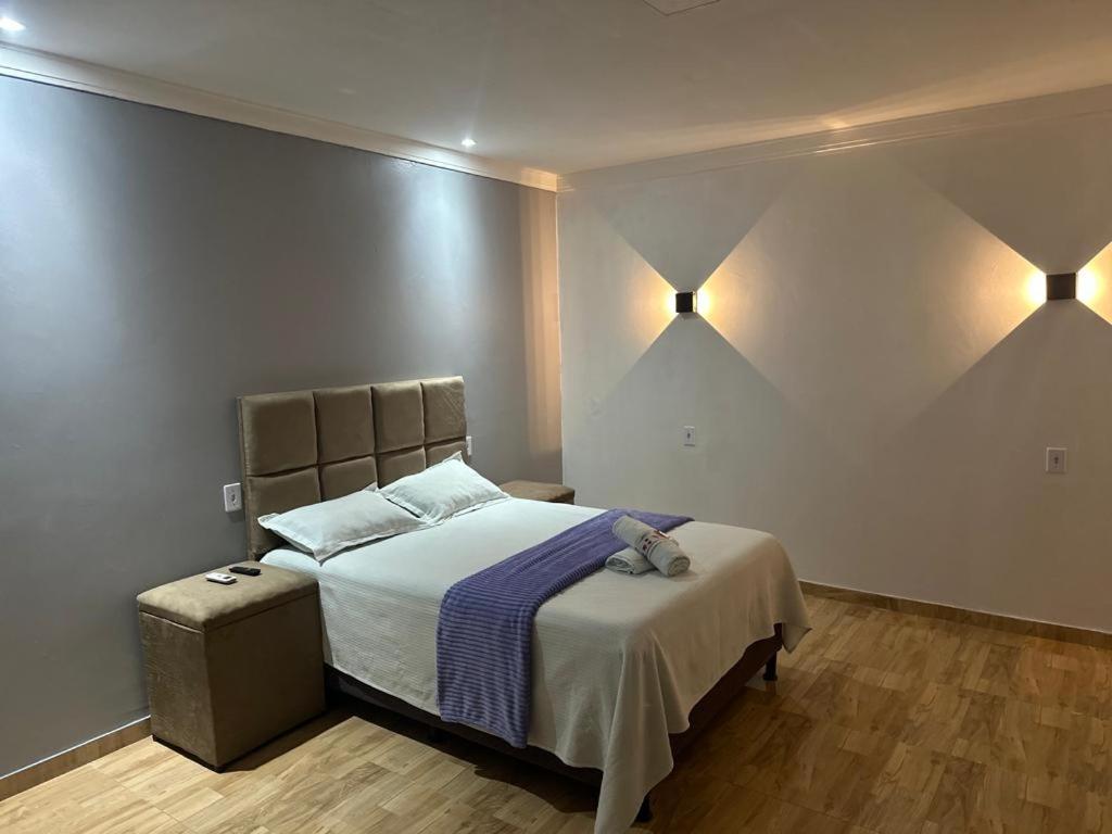 Postel nebo postele na pokoji v ubytování Pousada vista alegre
