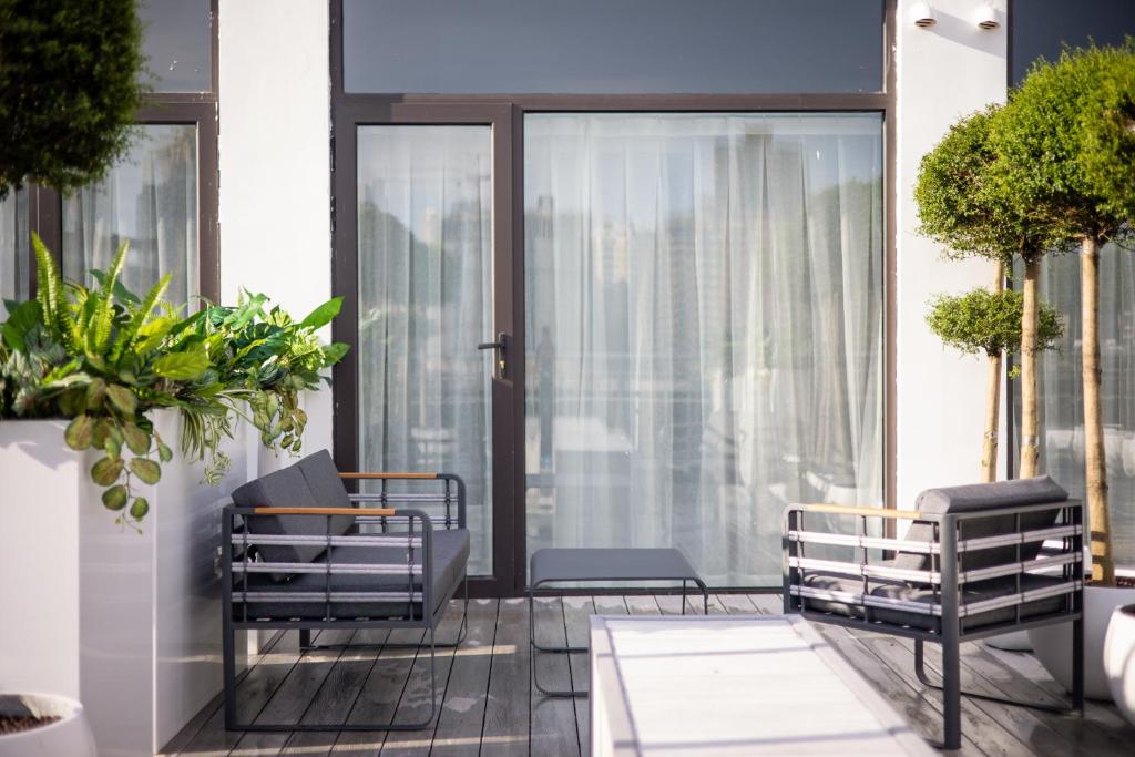 Posezení v ubytování Shanghai Autoongo Bund Hotel