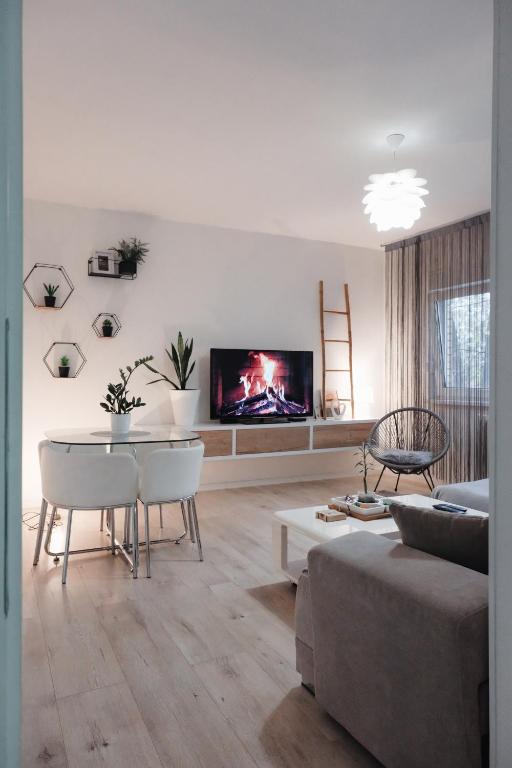 TV a/nebo společenská místnost v ubytování Apartman Franko - SELF CHECK IN