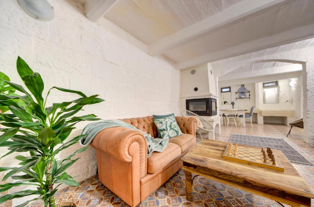 TV a/nebo společenská místnost v ubytování Boho Rooms Sliema