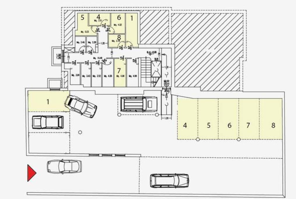 a floor plan of a house at Appartamento Chalet a Pinzolo in Pinzolo