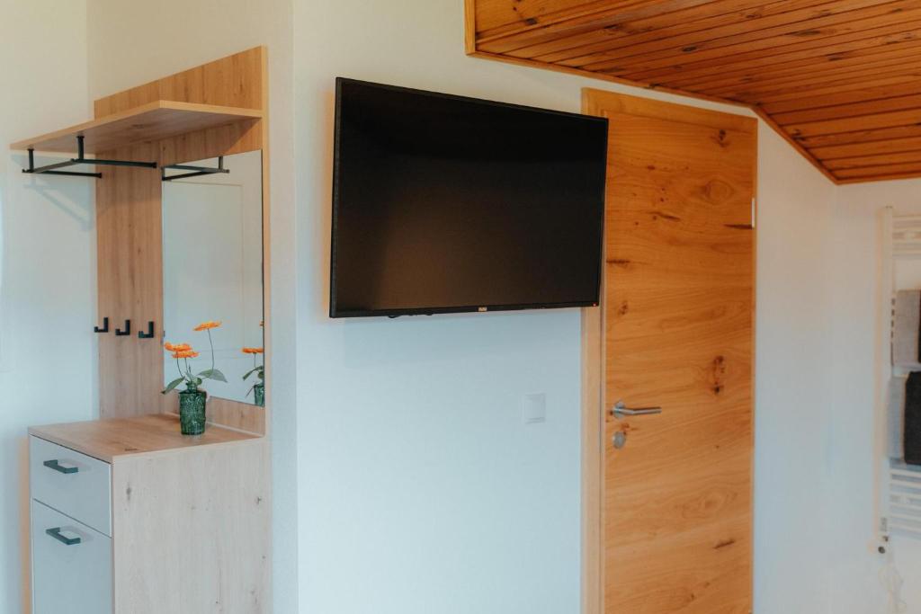 Kuchyň nebo kuchyňský kout v ubytování Bergblickapartments