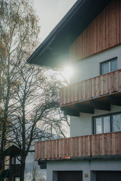 Balkón nebo terasa v ubytování Bergblickapartments