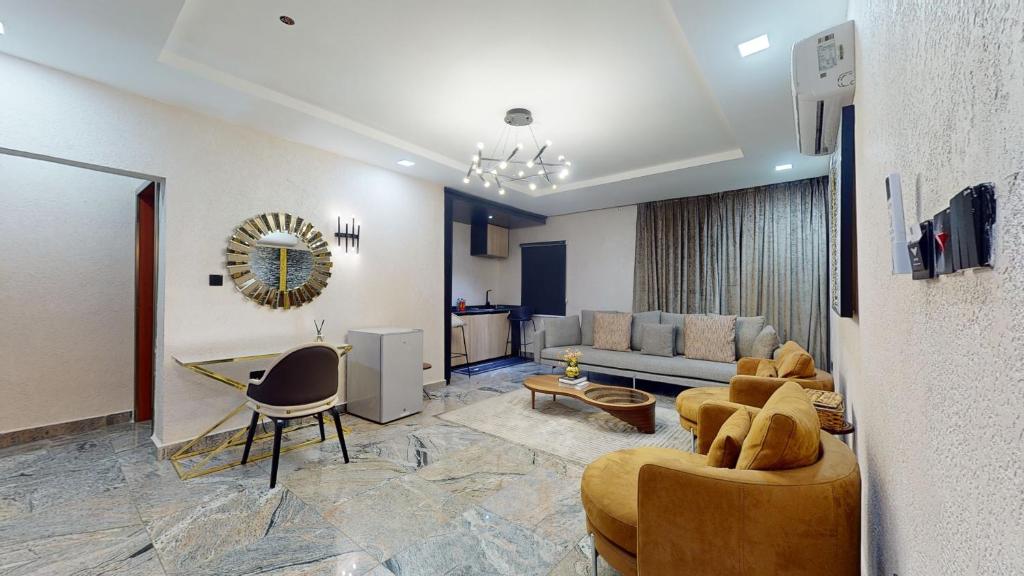 Posezení v ubytování YANNA APARTMENT BY KHALIQUES
