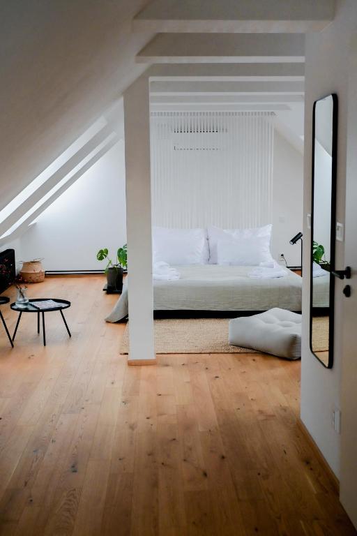 Postel nebo postele na pokoji v ubytování Resort po.spolu