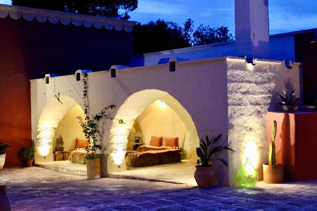 Posezení v ubytování Antica Masseria le Monache