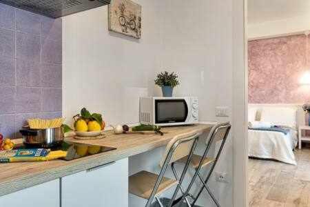 Kuchyňa alebo kuchynka v ubytovaní GOCCE VILLAS - Dimoria Aster Apartment