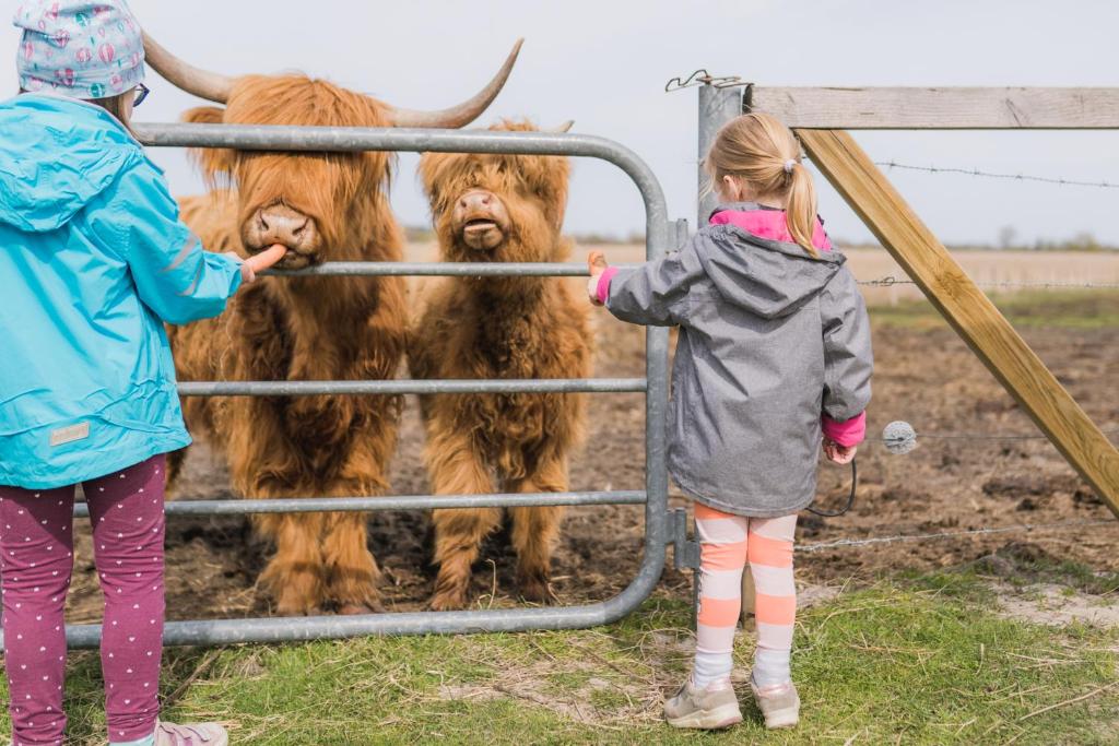 Děti v ubytování Büdlfarm - Der Familien-Erlebnishof in Strandnähe