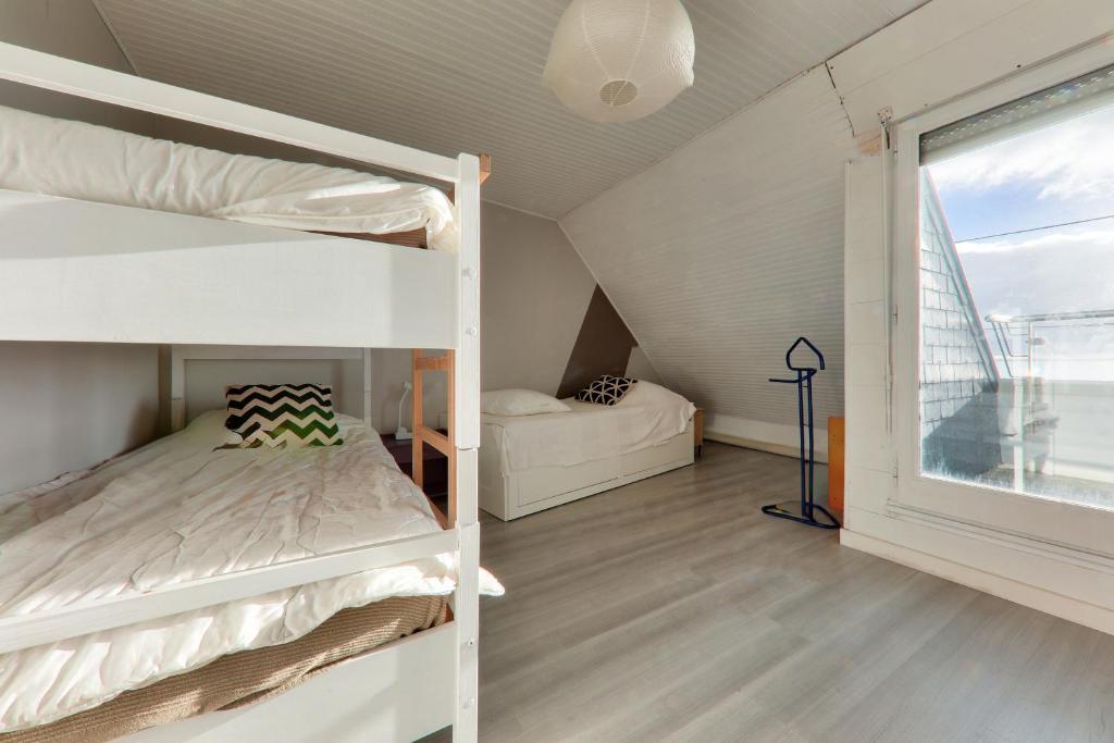 Un ou plusieurs lits superposés dans un hébergement de l&#39;établissement Vue imprenable sur la Baie de Quiberon