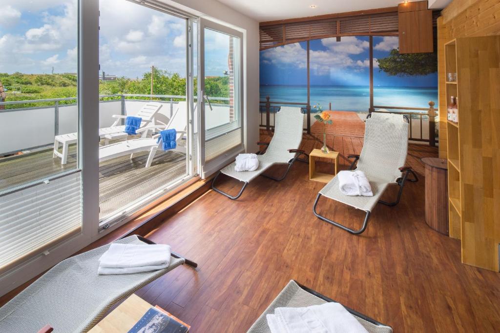 Posezení v ubytování Hotel Strandburg