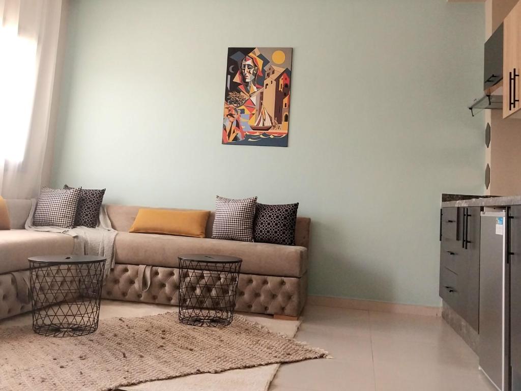 Kuchyň nebo kuchyňský kout v ubytování top apartment Airport Mohamed 5