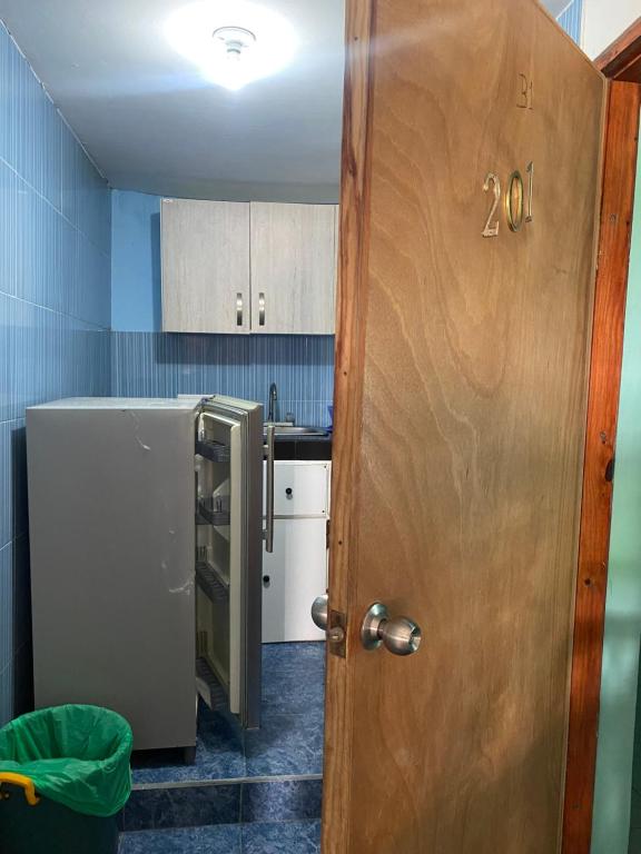Kuchyň nebo kuchyňský kout v ubytování Posada Casamar2 alojamiento en San Andrés islas
