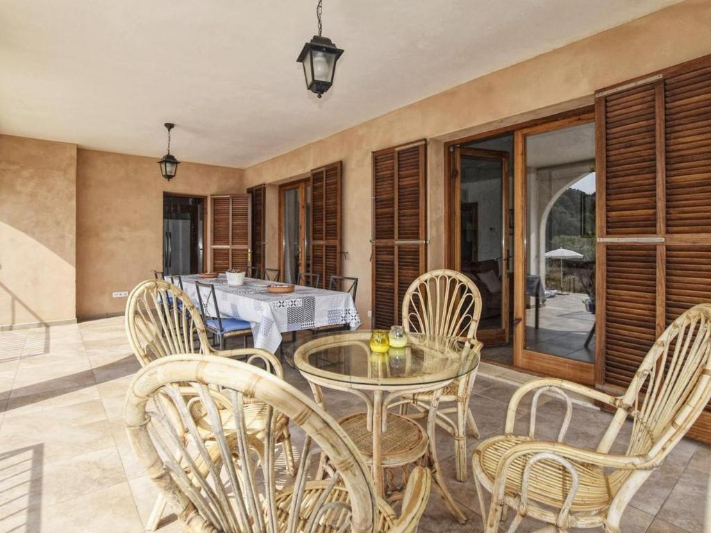 A seating area at Holiday Home Pla De Ses Rotes by Interhome
