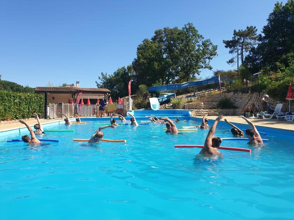 Camping des Bastides tesisinde veya buraya yakın yüzme havuzu