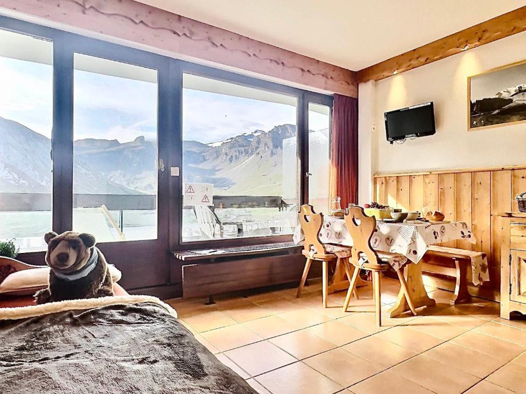 Studio à Tignes, 4 pers, balcon sud, proche pistes