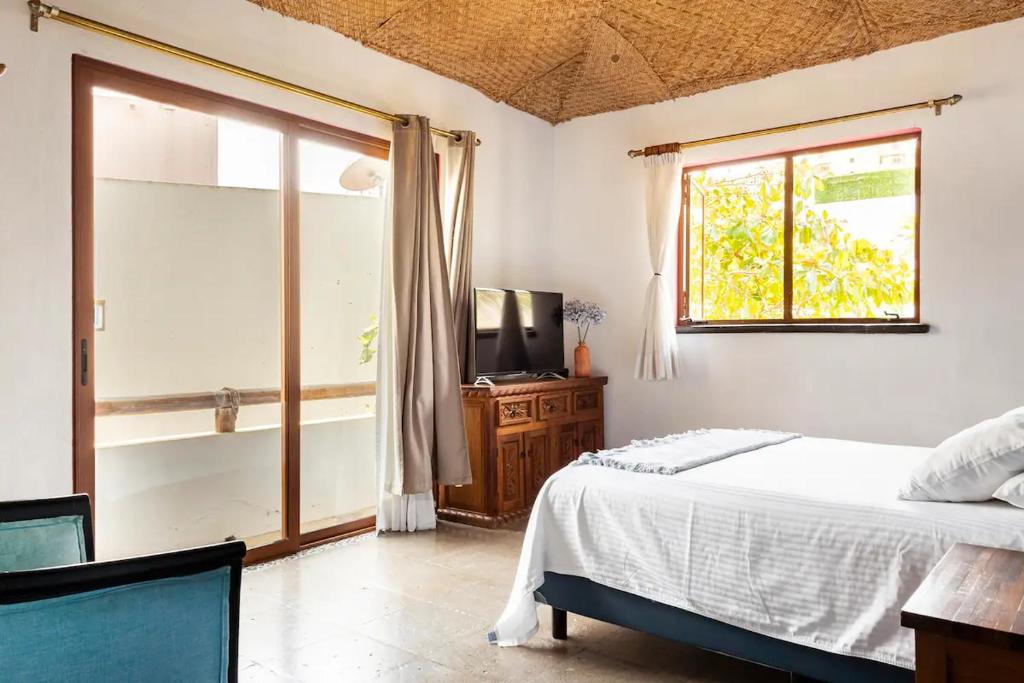 Postel nebo postele na pokoji v ubytování Casa La Columna