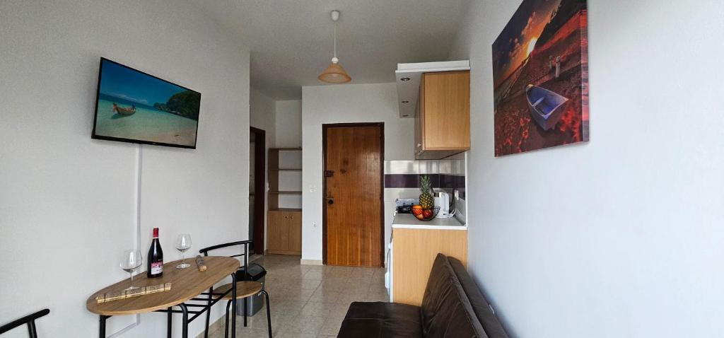 Kuchyň nebo kuchyňský kout v ubytování Primordial Apartment